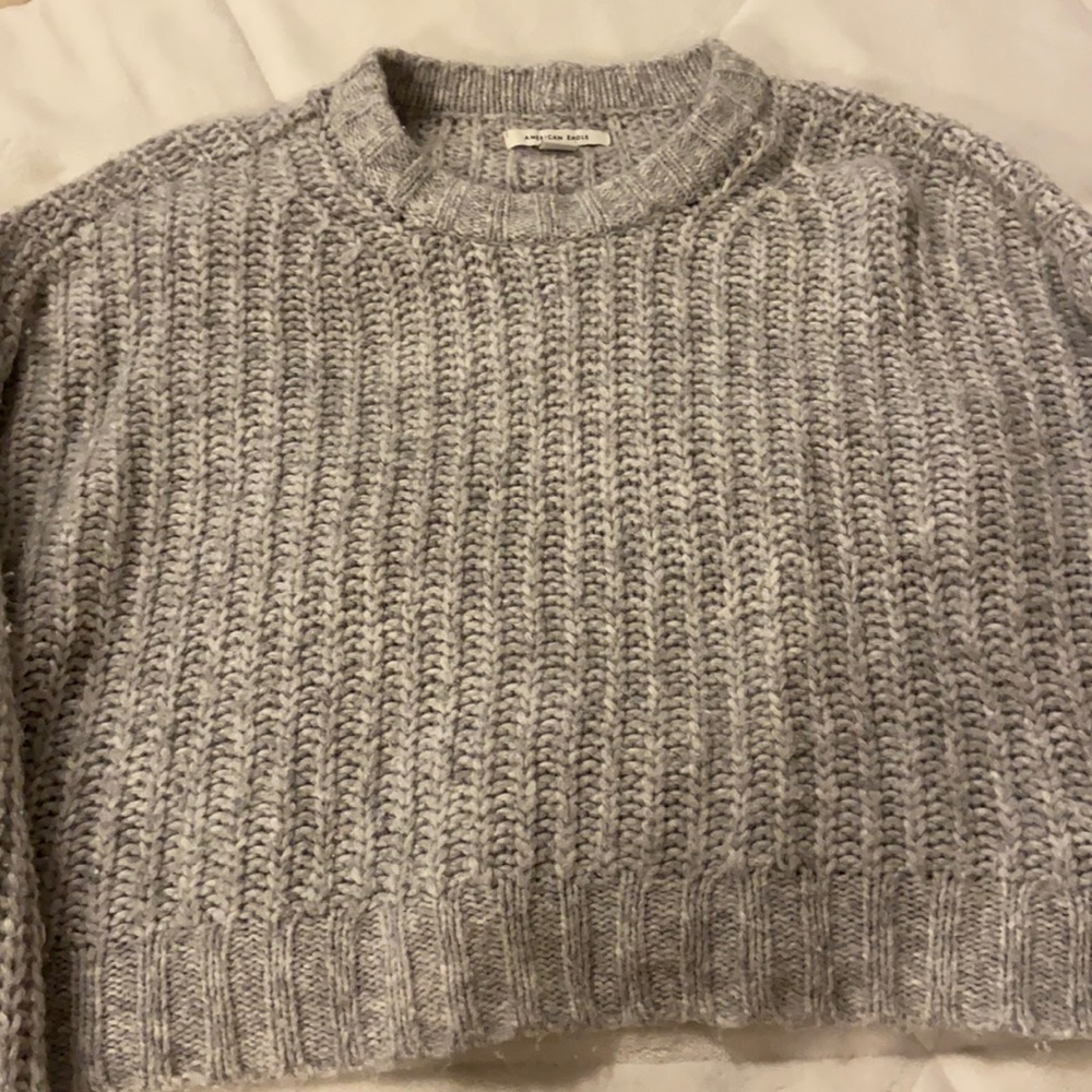 grey american eagle size small sweater
